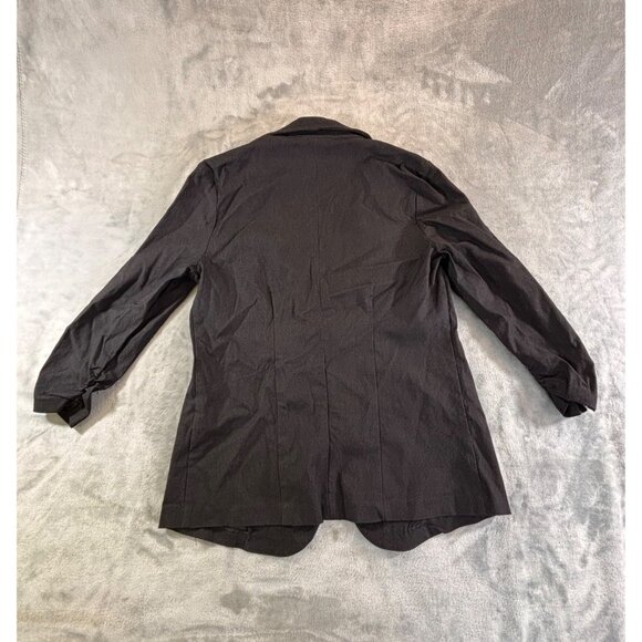 Soho Apparel LTD Jacket Women's Medium black blazer 3/4 Ruched sleeves - Picture 4 of 7